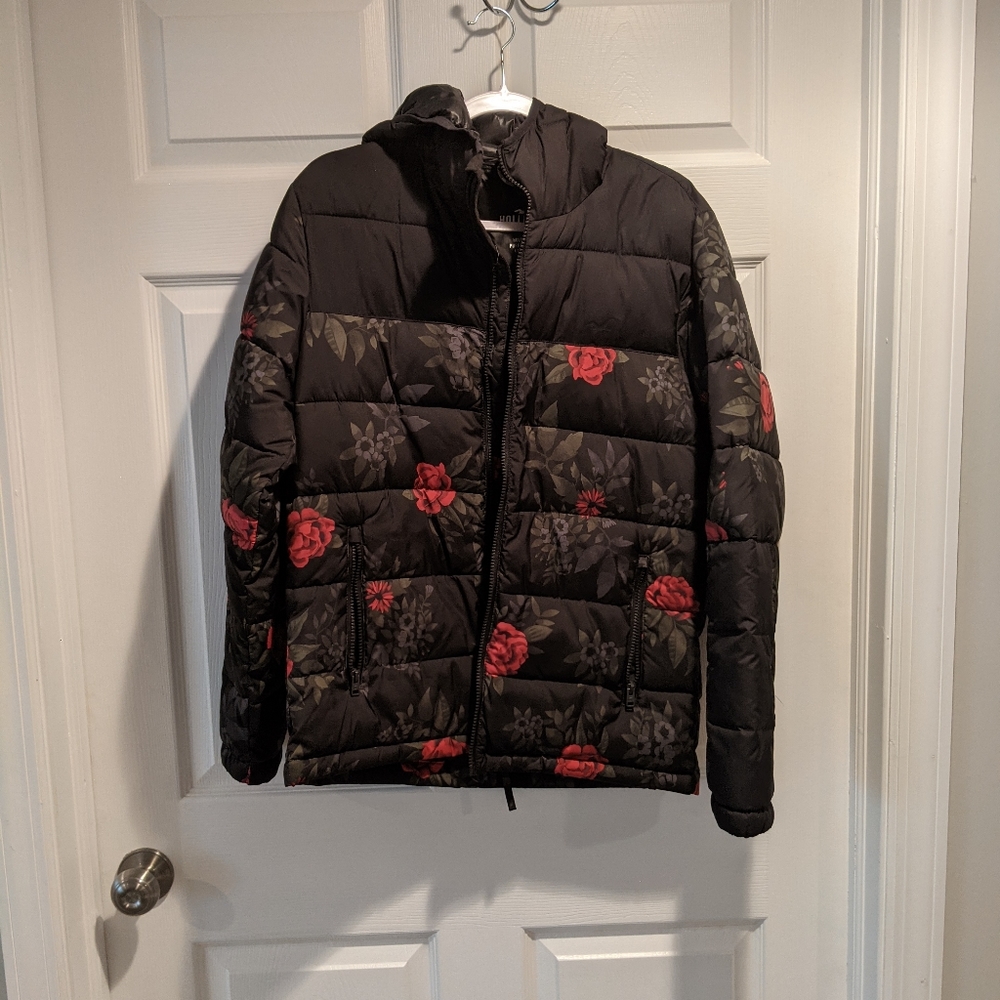 Rose Printed Puffer